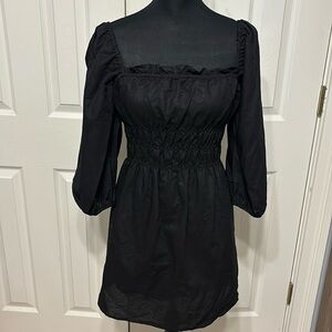 Charlie Holiday Boheme Smocked Mini Dress